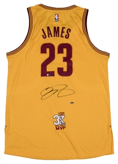 2016 LeBron James Signed Cleveland Cavaliers Alternate Jersey With 3x NBA Finals MVP Patch (UDA & Fanatics)